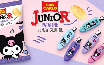 Kuromi protagonista della nuova linea di patatine Junior di San Carlo